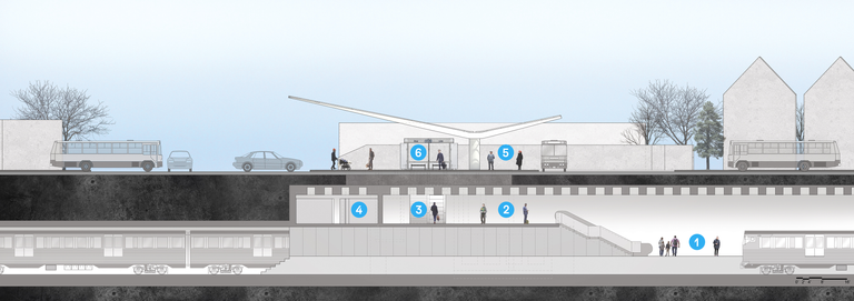 Belmont section without elevator